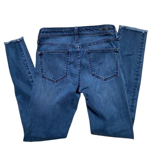 Anthropologie Pilcro & the Letterpress Script Skinny Raw Hem Jeans Women's 25 - Picture 2 of 6